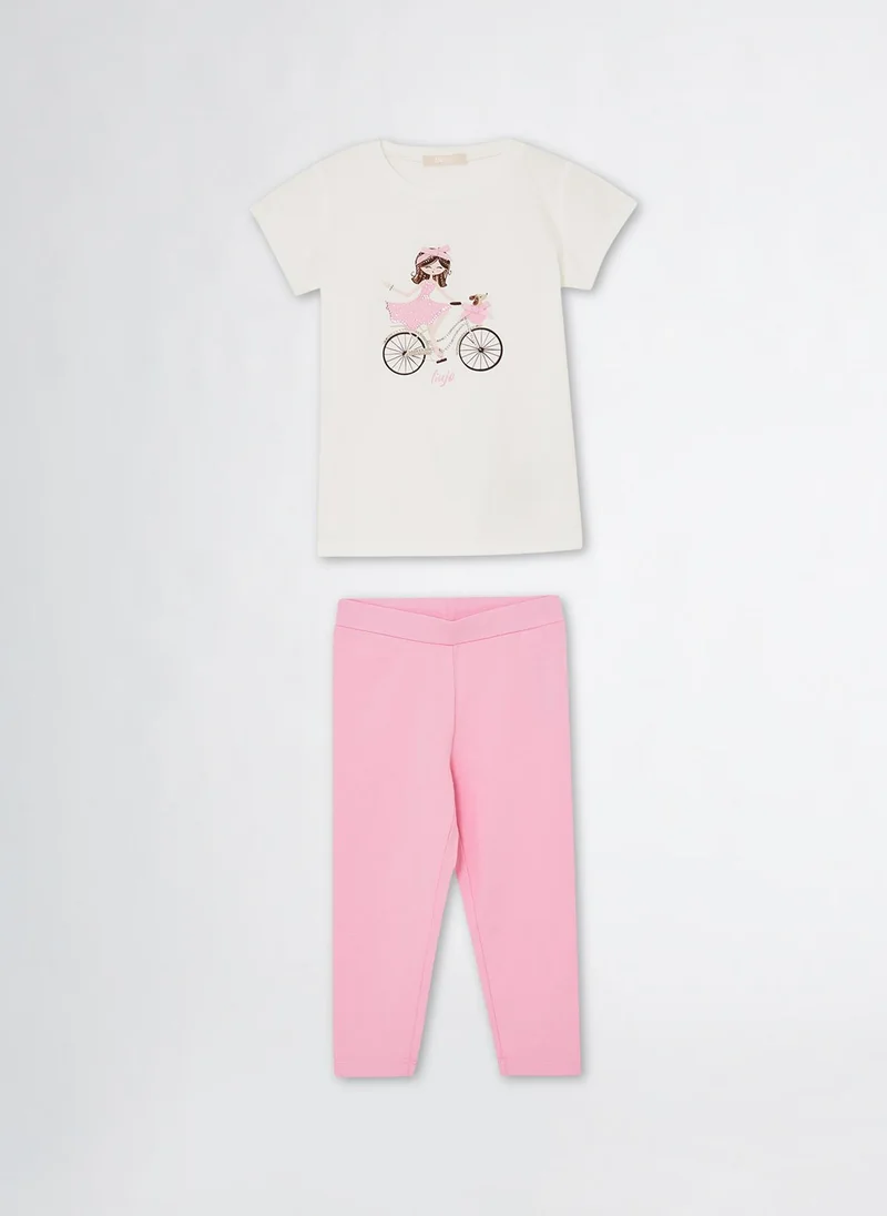 ليو جو Girls_x001A_ Cotton Outfit