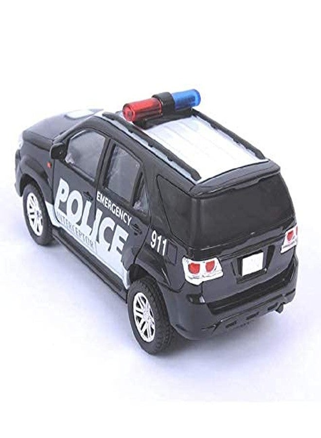 Centy Toys Fortune Interceptor Black Police- The Police Emergency Interceptor Car - Pull Back Action- a Cool Police car for Kids - Image 2