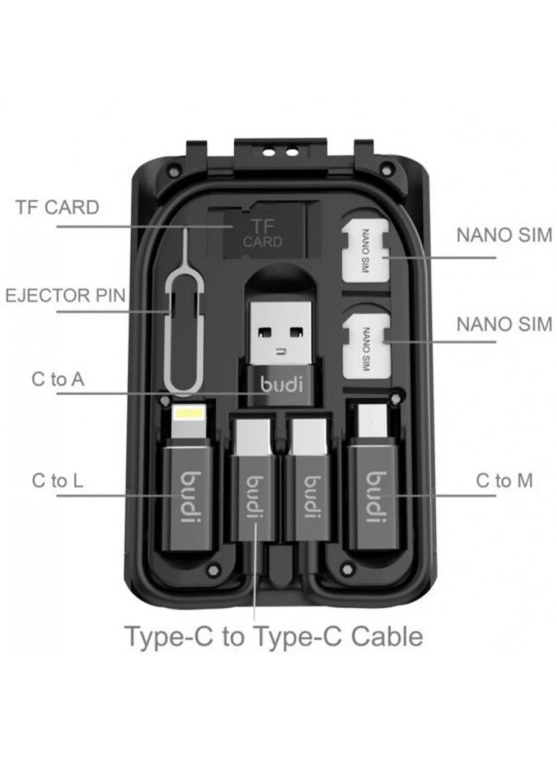 بودي بوكس متعدد الاستخدام لجميع الجوالات ماركة budi متعددة الوظائف أسود - Image 4