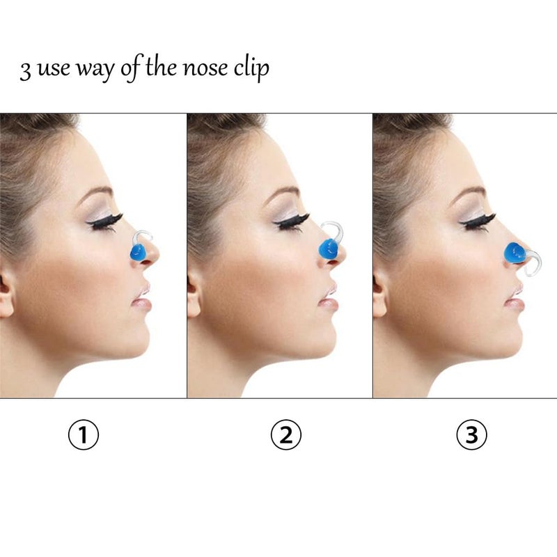 Zooshine Brbd Set Of 6 Waterproof Silicone Swimming Nose Clip Plugs For Adults Children Age 7+ (6 Pack) - Image 4