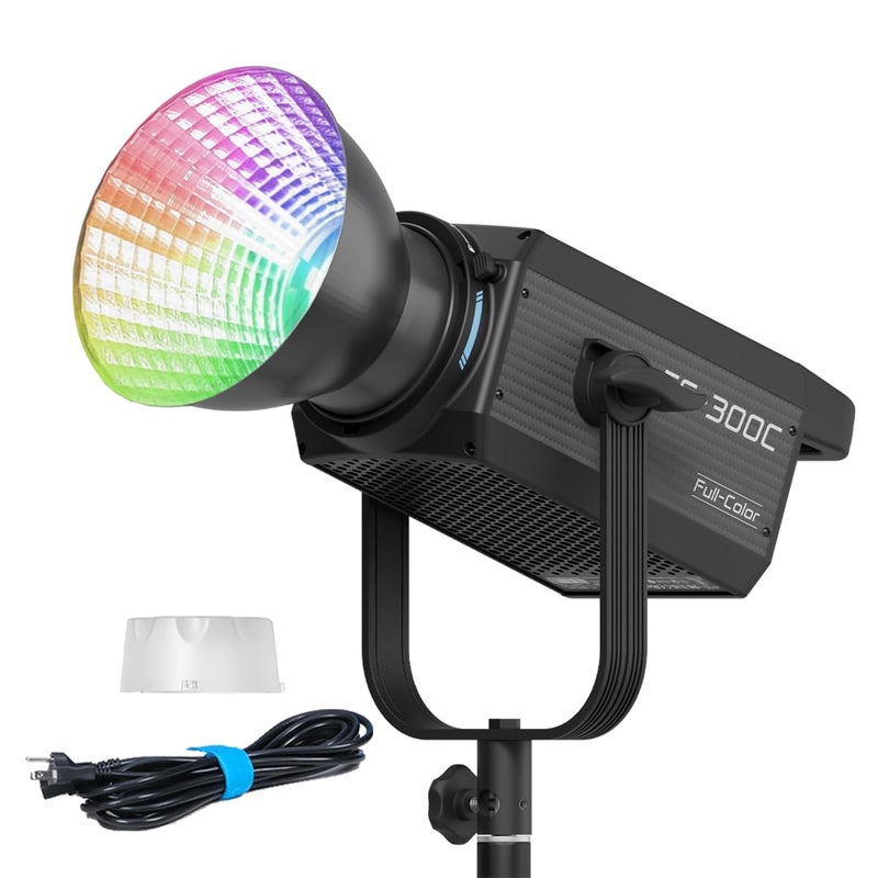 NANLITE FS300C RGB Continuous Video Light2500K to 7500K Color Temperature34200 lux 1m with Reflector Support APP ControlQuiet Cooling for interviews Video Recording - Image 2