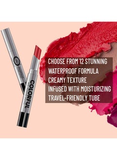 Fashion Colour Colorful Non Transfer Lipstick Waterproof Long Lasting LOTUS RED 2.6g  - Image 4