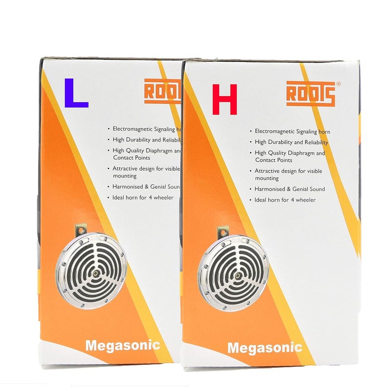 Roots Megasonic High and Low Tone Horn (12V) for Passenger Car - Image 3