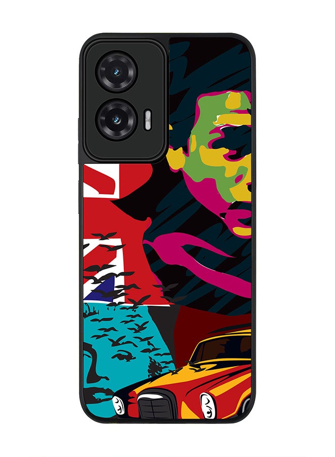 Stylizedd For Motorola Moto G35 Case,Slim fit Camera Protection, Shockproof Thin Phone cover  - Retro Spy