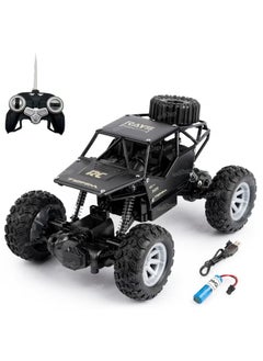 vesus High-Speed Off-Road Bigfoot Remote Control Climbing Toy Car for Kids With Mist Smoke Effect, Ages 8+ - Durable 4x4 RC Vehicle, 27x17x12cm, Perfect for Outdoor and indoor Adventure Play (Black)  - Image 1