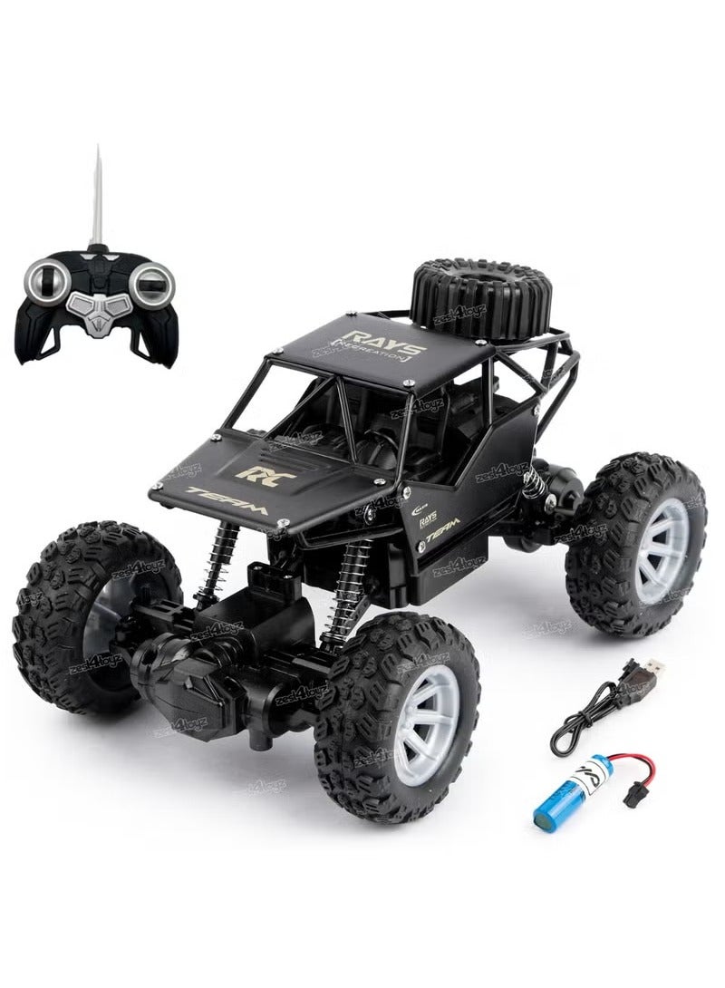 vesus High-Speed Off-Road Bigfoot Remote Control Climbing Toy Car for Kids With Mist Smoke Effect, Ages 8+ - Durable 4x4 RC Vehicle, 27x17x12cm, Perfect for Outdoor and indoor Adventure Play (Black) - Image 1