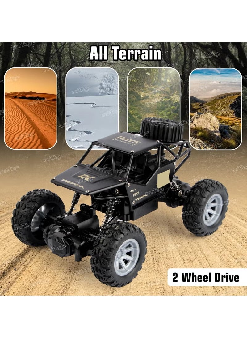 vesus High-Speed Off-Road Bigfoot Remote Control Climbing Toy Car for Kids With Mist Smoke Effect, Ages 8+ - Durable 4x4 RC Vehicle, 27x17x12cm, Perfect for Outdoor and indoor Adventure Play (Black) - Image 3