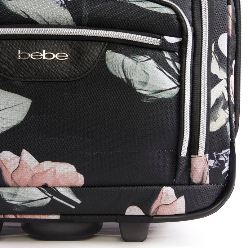 bebe BEBE Valentina-Wheeled Under The Seat Carry-on Bag, Floral Black, ONE Size, FLORAL BLACK, ONE SIZE, Valentina - Wheeled Under the Seat Carry-on Bag  - Image 2