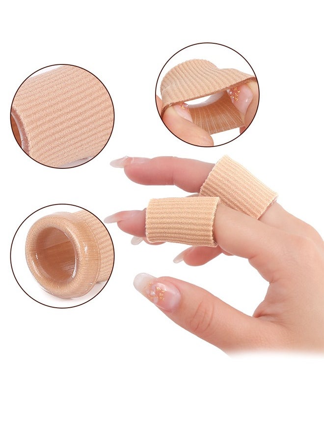 Lemon 30 PCS Finger Sleeves, Sports Finger Protectors Thumb Splint Brace Support, Elastic Finger Tape for Relieving Pain Arthritis Trigger Finger Basketball  - Image 5