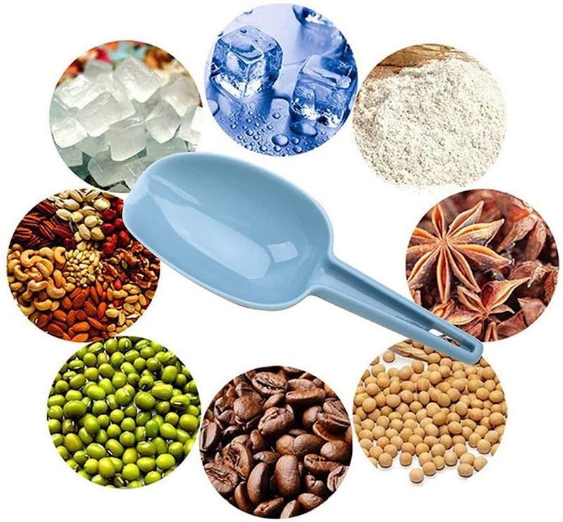 MOBDESK Kitchen Dry Food Scoops Bar Scooper Pet Food Scoop Flour Powders Shovel Multi-Purpose Plastic Kitchen Scoops Grocery Shop, Popcorn, Sugar, Masala Coffee Beans Plastic Ice Scoop Set of 3 pcs - Image 2