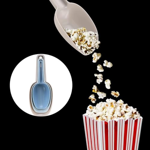 MOBDESK Kitchen Dry Food Scoops Bar Scooper Pet Food Scoop Flour Powders Shovel Multi-Purpose Plastic Kitchen Scoops Grocery Shop, Popcorn, Sugar, Masala Coffee Beans Plastic Ice Scoop Set of 3 pcs - Image 5