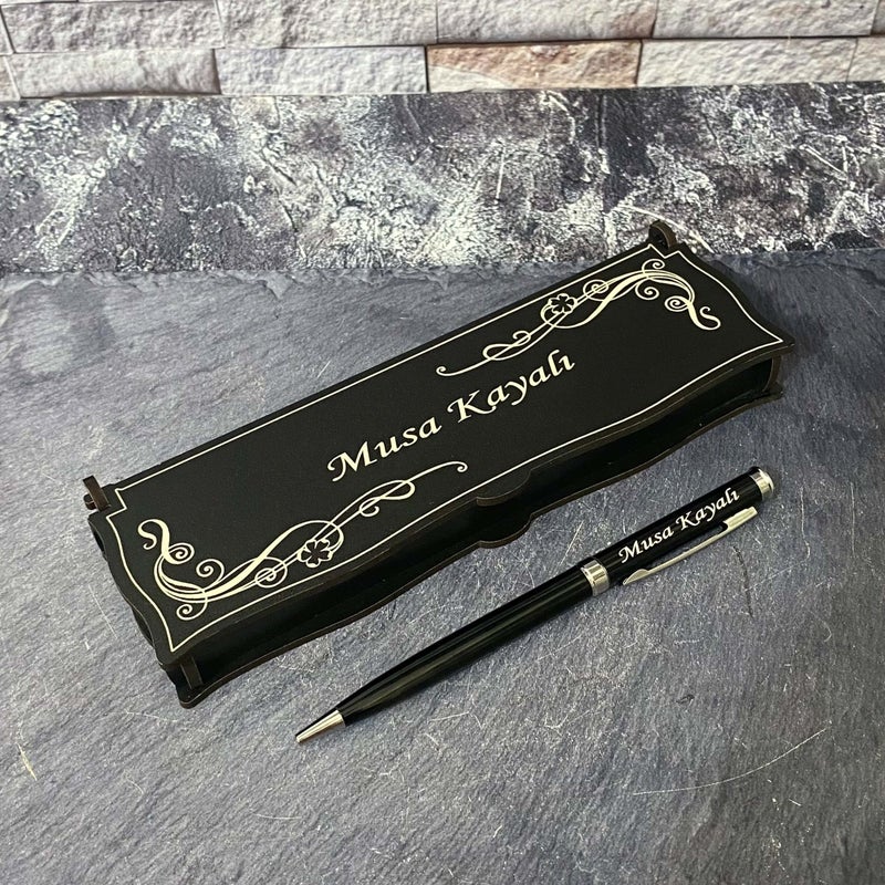 Sanat Hediyelik Art Gift Special Metal Ballpoint Pen Named for Teachers' Day + Wooden Box / Teacher / Gift / Personalized / November 24  - Image 3