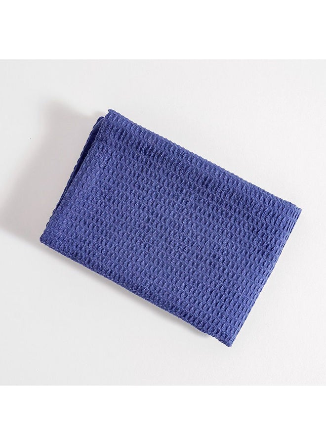 DANUBE HOME Danube Home Gleam Dyed Waffle Weave Cushion Cover - Navy Blue - 45x45 cm | Cotton Couch Pillow Cover For Living Room, Bed Room  - Image 3