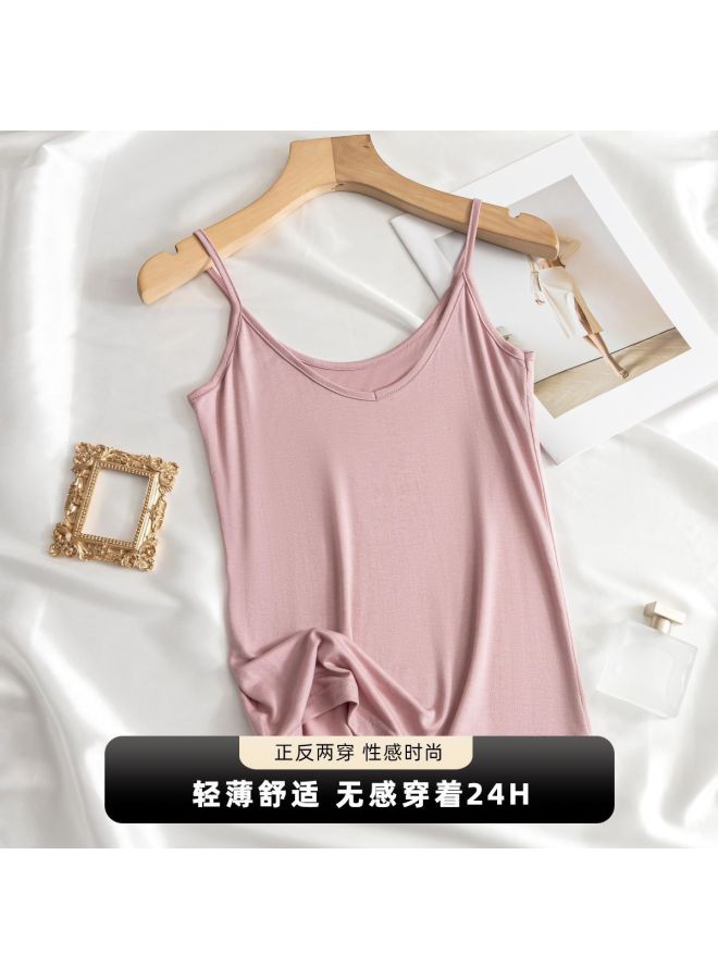 Your Sun Women'S Sleeveless Vest For Suit Base, Short Fitted Slimming Undershirt, Thin Summer Top - Image 2
