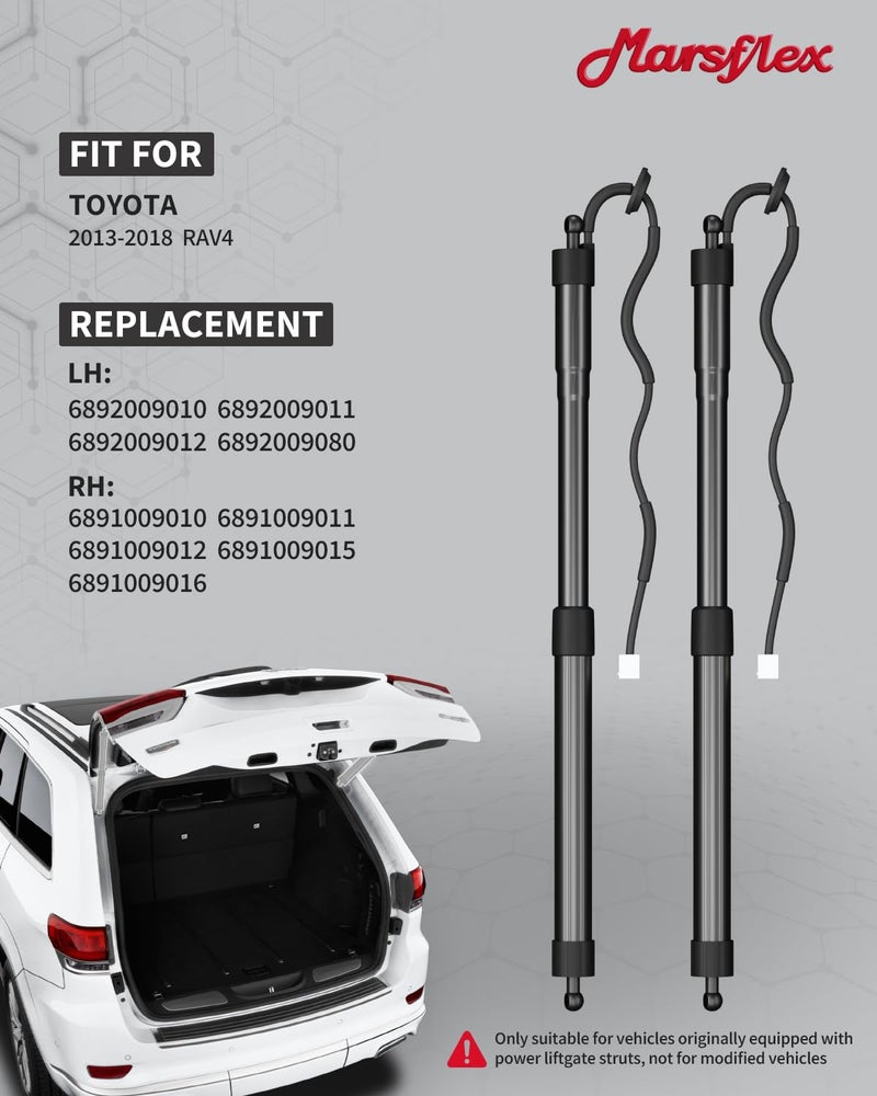 Marsflex Electric Liftgate Struts Fit for 2013-2018 Toyota RAV4 Power Rear Hatch Lift Trunk Tailgate Support Replaces# 6892009010, 6891009010, Left & Right - Image 2