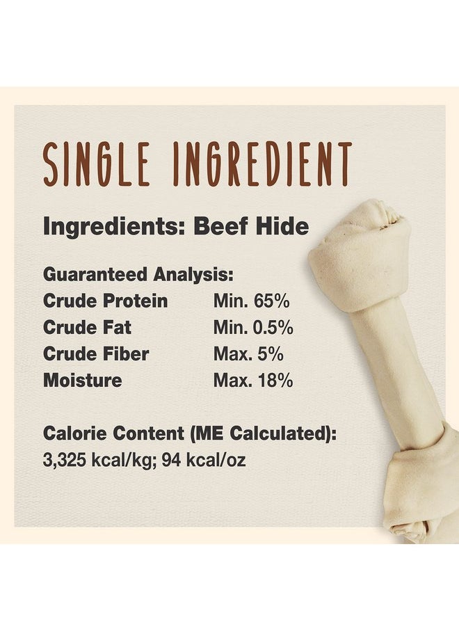 Cadet Cadet Premium Grade Beef Hide for Dogs, Long Lasting Rawhide Knotted Bones Single Ingredient Dog Chews, 8"-9" Dog Bones, 3 Pack  - Image 2