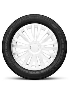 Pistol 15 Inch Wheel Cover Cap for All Vehicles with Rim Size 15 Inch - Silver - Set of 4 Pcs  - Image 5