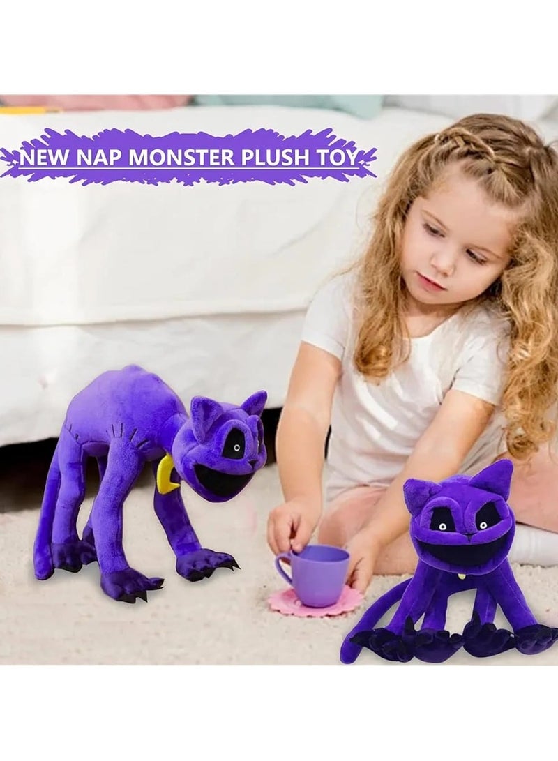 Smiling Critters Plush Toy – Poppy Playtime CatNap Hanging Plush | Horror-Inspired Stuffed Toy for Kids & Fans | Soft Scary Cartoon Plush Doll - Image 2