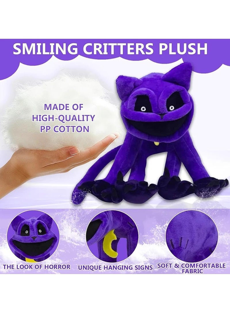 Smiling Critters Plush Toy – Poppy Playtime CatNap Hanging Plush | Horror-Inspired Stuffed Toy for Kids & Fans | Soft Scary Cartoon Plush Doll - Image 4