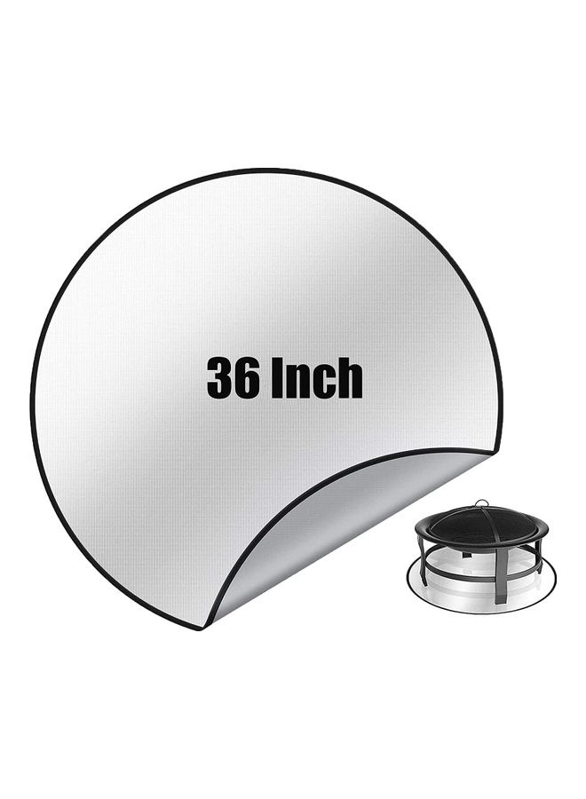 NIBEMINENT Double-Coated Silicone Fiber Glass Fire Retardant BBQ Grill Mat Grey 36inch  - Image 1
