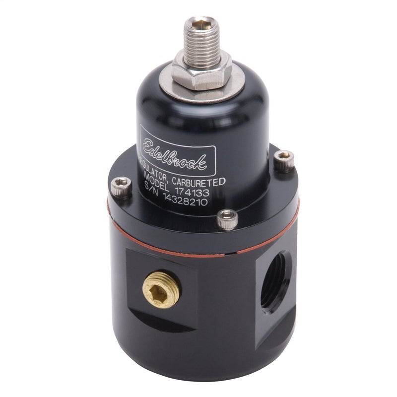 Edelbrock 174133 Fuel Pressure Regulator Bypass Style 160GPH Black - Image 2