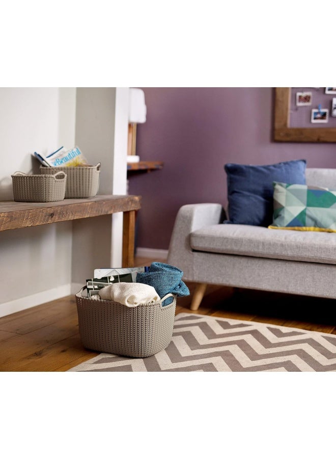 Curver 8 Liter Kint Small Basket Sabbath Brown - Image 3