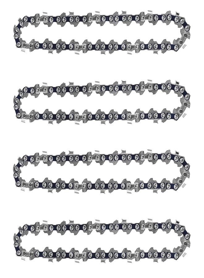 GSSHBR 4 Pack 8 Inch Chainsaw Chain 050" Gauge, 3/8" LP Pitch, 33 Drive Links, 8 Inch Pole Saw Chains Fits for Chicago Sun Joe SWJ800E SWJ806E Portland, Greenworks, Chicago and More- S33 - Image 1