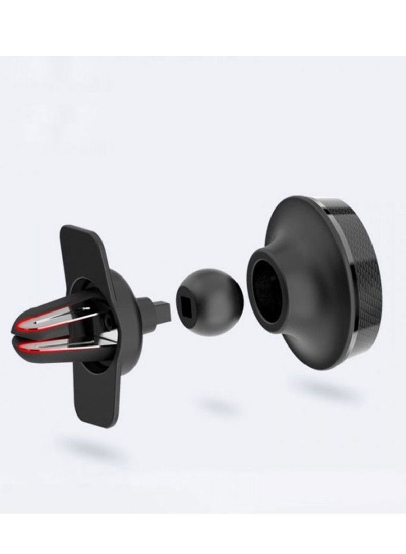 يسيدو Yesido Mobile Magnetic Car Holder Black, 360 Degree Magnetic Mount Air Vent Cradle Compatible with iPhone 12 mini/12/12 pro, Samsung Galaxy S21/20 or Note Ultra, Huawei and more - Image 4