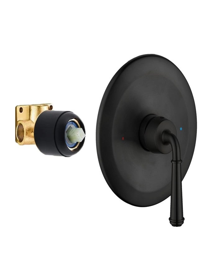 BEIYI Matte Black Shower Handle Valve, Single-Handle Bathroom Control Valve Kit Single Function Shower Mixer Valves - Image 1