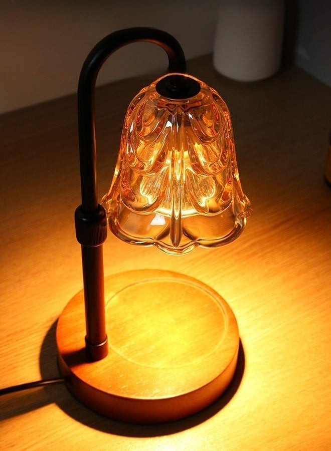 HOMESTAR Candle Warmer Lamp with Timer, Adjustable Height, 2 x 50W Heating Bulbs, Flameless & Smokeless Wax Melter, Elegant Home Décor & Gift Choice - Image 4
