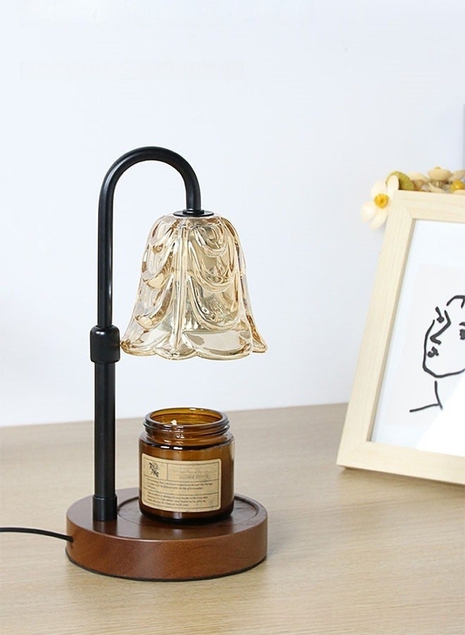 HOMESTAR Candle Warmer Lamp with Timer, Adjustable Height, 2 x 50W Heating Bulbs, Flameless & Smokeless Wax Melter, Elegant Home Décor & Gift Choice - Image 2