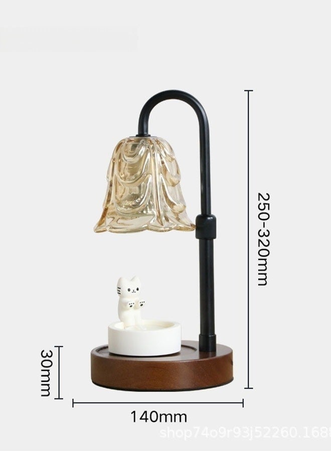 HOMESTAR Candle Warmer Lamp with Timer, Adjustable Height, 2 x 50W Heating Bulbs, Flameless & Smokeless Wax Melter, Elegant Home Décor & Gift Choice - Image 5