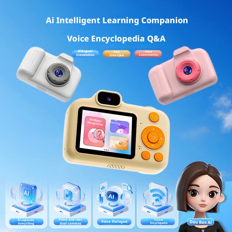AI Children Camera with AI Learning, Photo & Video, 2.4" IPS Screen - Image 2