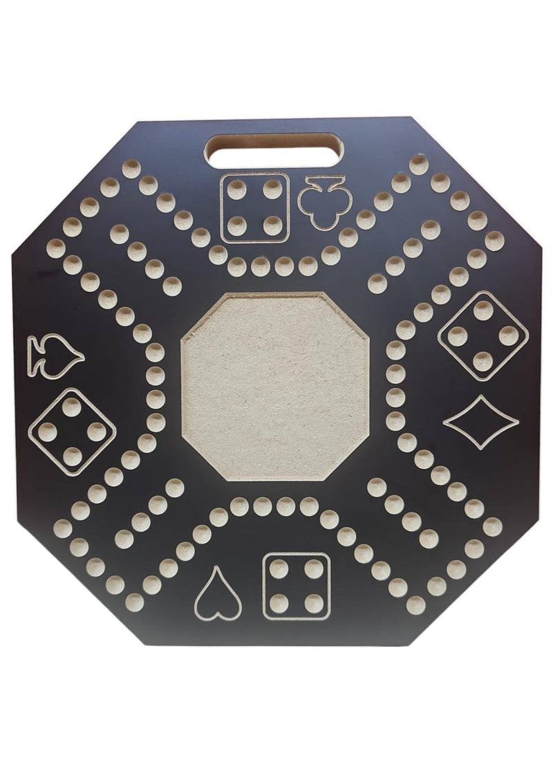 MARAH TOYS - Jacquard game, luxurious, strong wooden for strategic planning, 4 players, 30 x 30 cm - Image 1