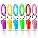 PROLOSO PRLOSO 24 Pieces Whistle Bracelets with Keychain for Kids Party Favors Noisemaker Plastic Sports Party Whistle Toys Bulk - Image 4