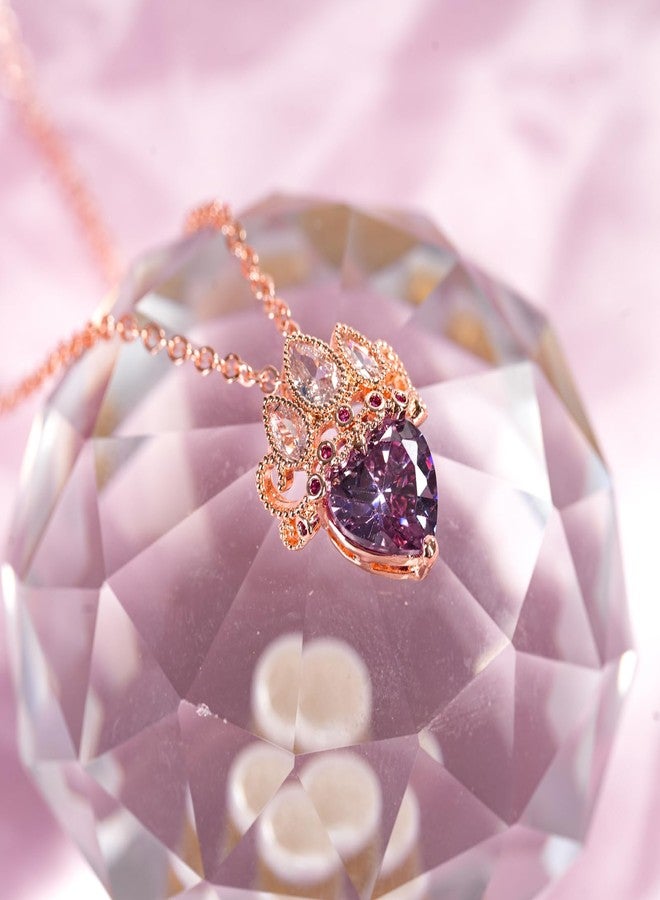 Botrinal Rapunzel Inspired Princess Necklace Tangled Princess Jewelry Halloween Cosplay Princess Necklace Birthday Gifts (Rose) - Image 5