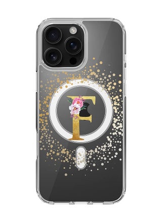 Custom Monogram Floral - F  (Clear )
