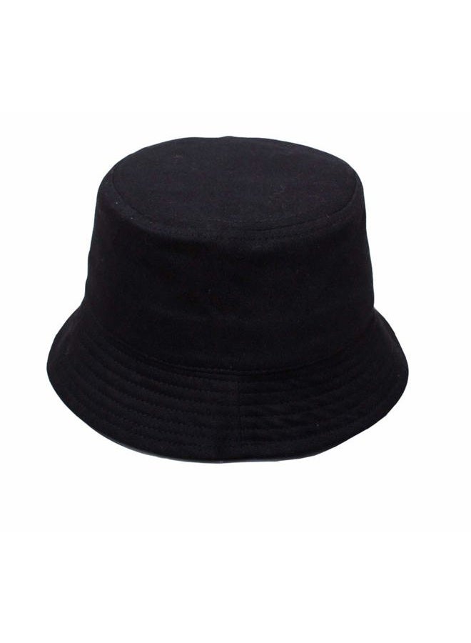 UTOWO Kids 2-4T Sun Bucket Hats Toddler Anti-UV-Protection - Cotton Wide Brim Hats (Black) - Image 1
