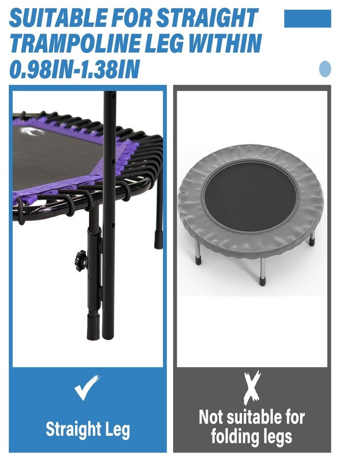 Leinuosen Trampoline Handle Bar Only Handle Bar for Fitness Trampoline with Water and Phone Holder Height from 39'' to 51'' Fit for Foot Tube Within 0.98'' to 1.38'' Diameter Rebounder Accessories - Image 3