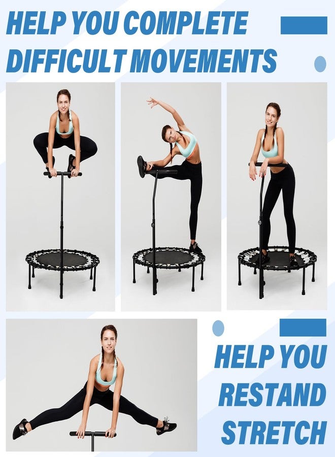 Leinuosen Trampoline Handle Bar Only Handle Bar for Fitness Trampoline with Water and Phone Holder Height from 39'' to 51'' Fit for Foot Tube Within 0.98'' to 1.38'' Diameter Rebounder Accessories - Image 4