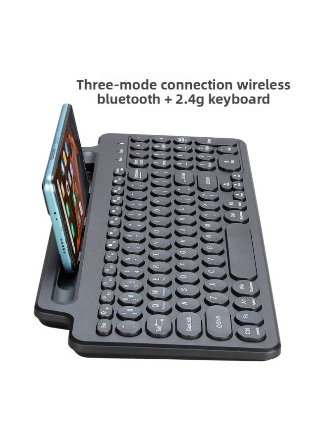 Generic - Bluetooth Wireless Keyboard Card Slot Keyboard 2.4G Tablet Phone Computer Keyboard Smart Touchpad Keyboard-Color:569 With Touchpad - Image 1