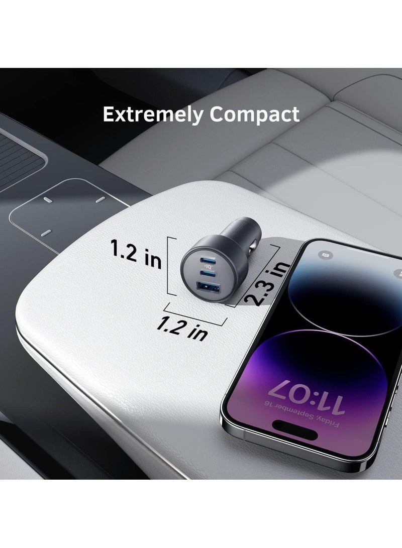 شاحن Anker 335 Powerdrive 67 واط 2C/1A PD مع كابل C-To-C بطول 3 أقدام، أسود - Image 4