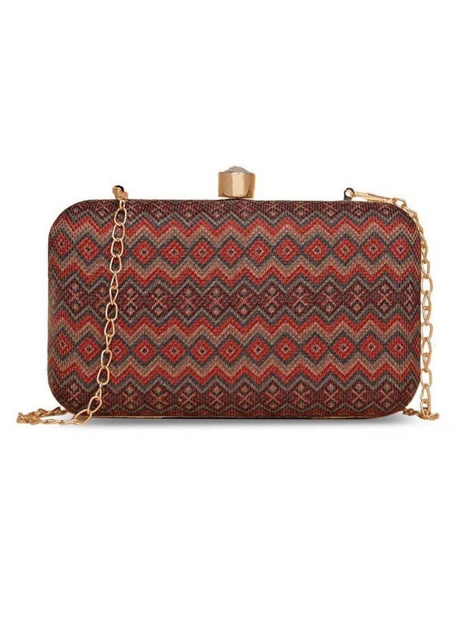 ZOUK كلتش نسائي متعدد الألوان مصنوع يدويًا من جوت زوك غواليور مع نقشات مميزة - Image 1