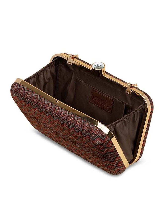 ZOUK كلتش نسائي متعدد الألوان مصنوع يدويًا من جوت زوك غواليور مع نقشات مميزة - Image 3