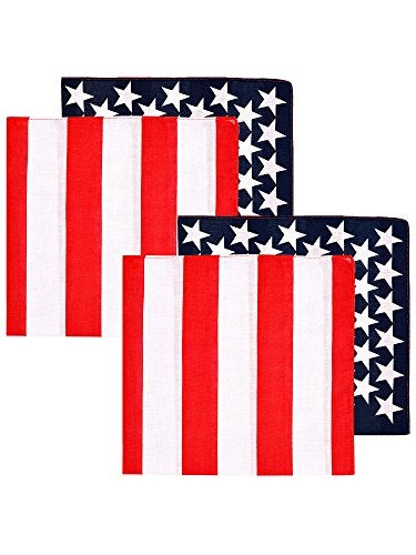 Maxdot American Flag Bandanas USA Flag Headband Kerchief Unisex Cowboy Bandanas Patriotic Accessories (3) - Image 3