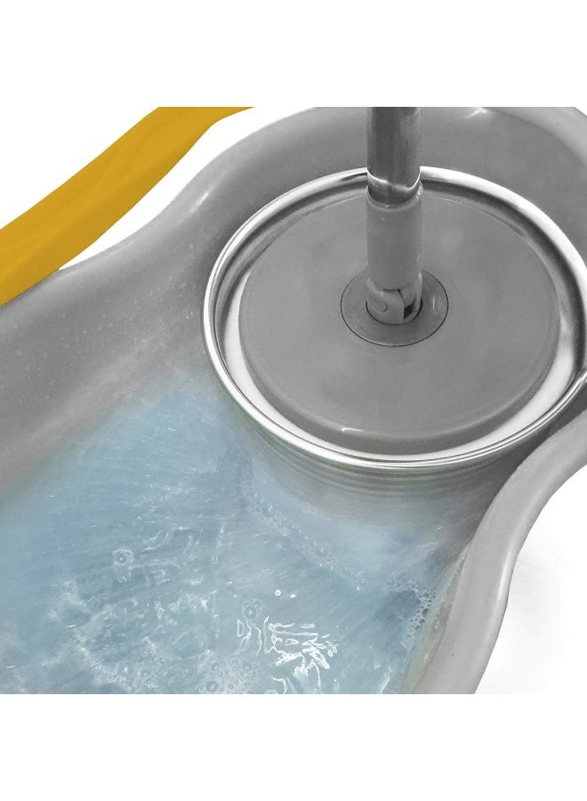 Apex Spin Mop, Grey/Yellow, 10580 - Image 3