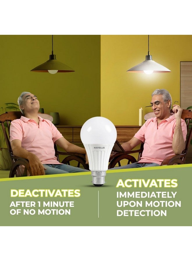 HAVELLS Sensolite 9W Motion Sensor Led Bulb |Auto on-Auto off|5 Mtr Radius Sensor Area (B22 Cool day white) - Image 2