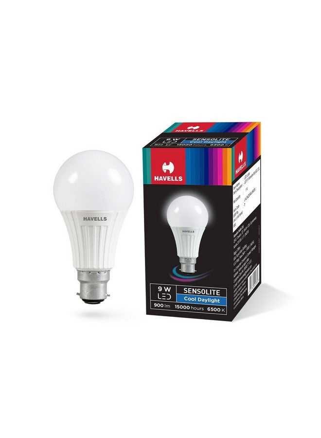 HAVELLS Sensolite 9W Motion Sensor Led Bulb |Auto on-Auto off|5 Mtr Radius Sensor Area (B22 Cool day white) - Image 1