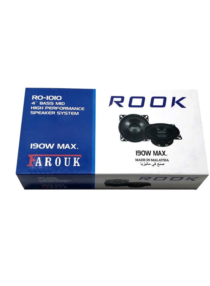 سماعة روك مدور 10سم 190وات 1way RO-1010 - Image 4
