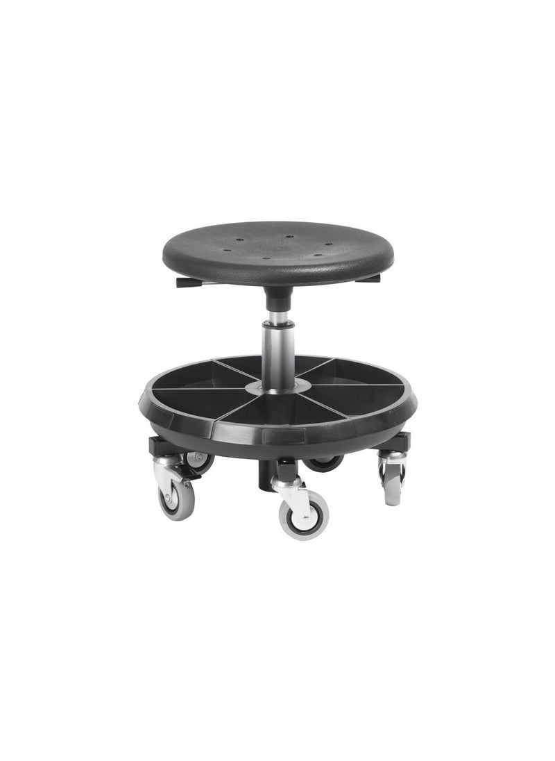 bott Bott Industrial chair PU stool mobile (height 330-460) WxDxH: 350x350x460mm black 